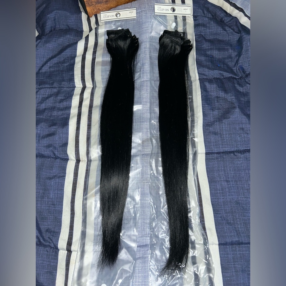 Hair Couture 100% Human Hair Extensions Pure 9 piece Clip-ins - STRAIGHT